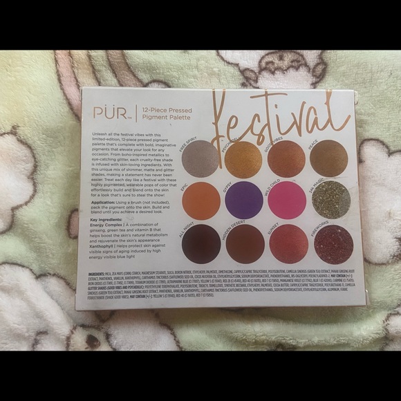 **BNIB**Never opened. Original packaging all still intact -PUR FESTIVAL PALETTE- - Picture 7 of 8
